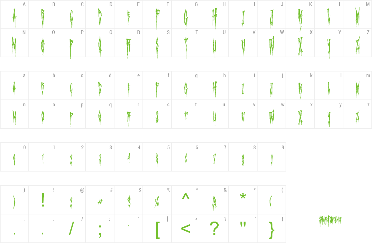 Font Metalzeus Halloween preview